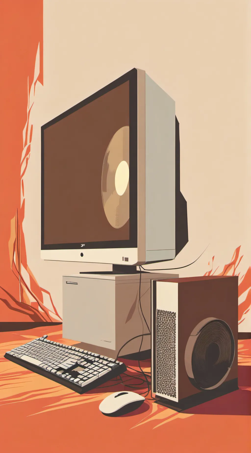 ai character: just announcement background