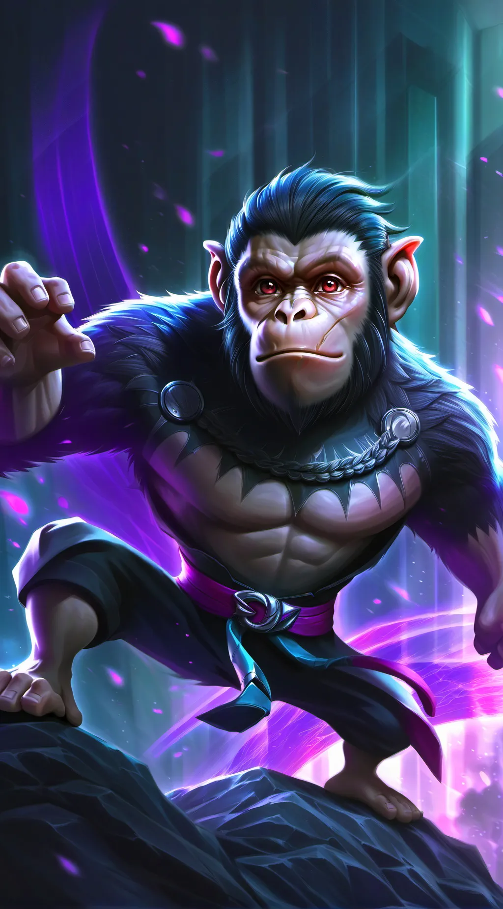 ai character: Monke background