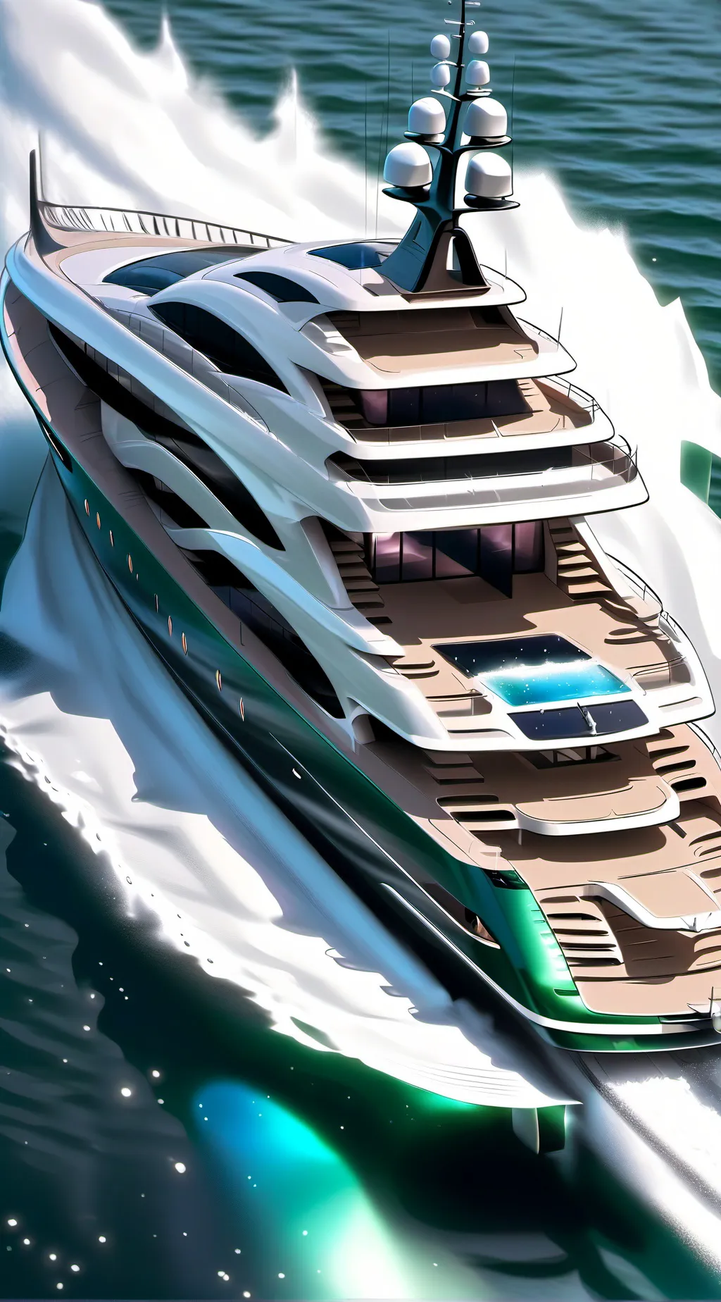 ai character: Mha(Yacht trip✨) background