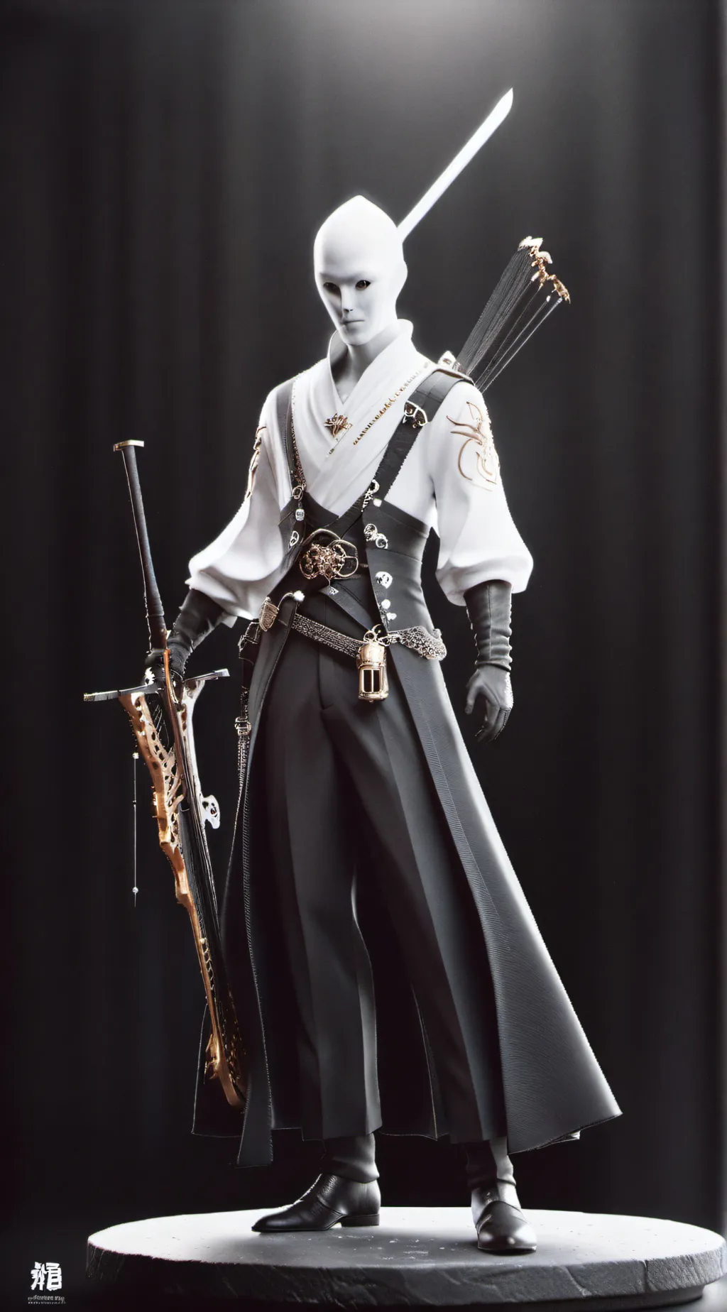 ai character: white bluddy fr fr background