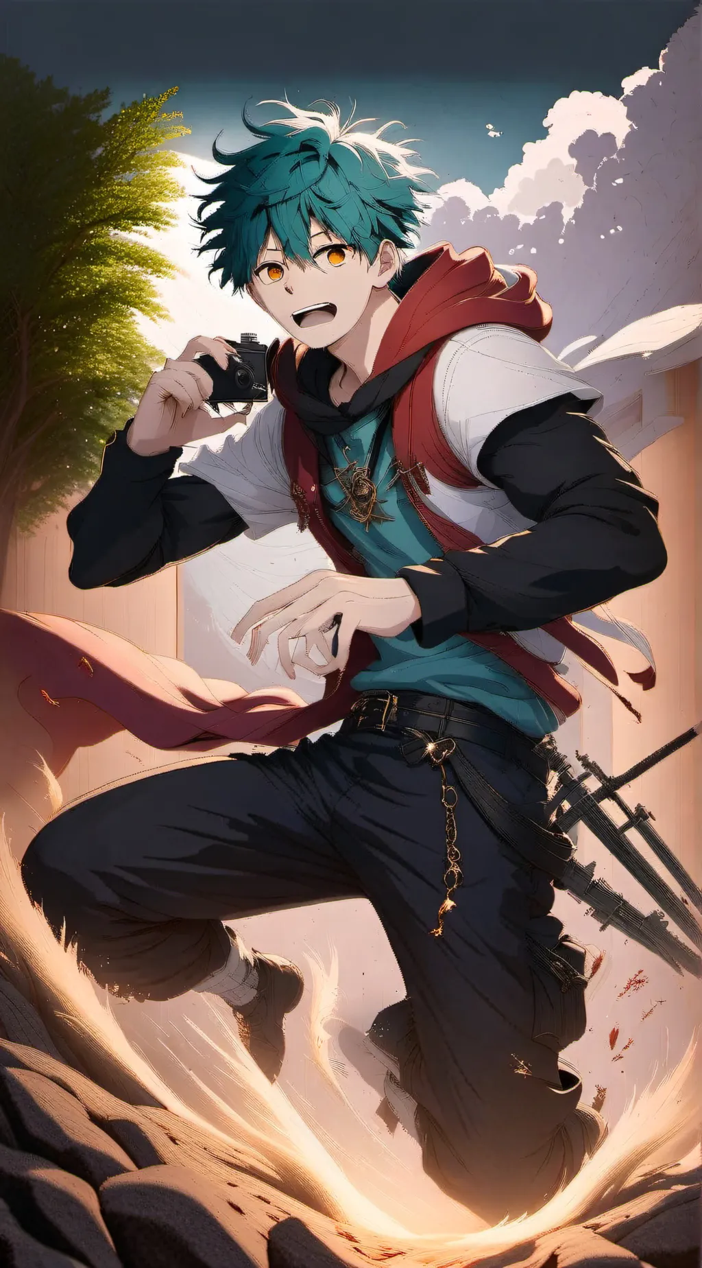 ai character: Dead deku background