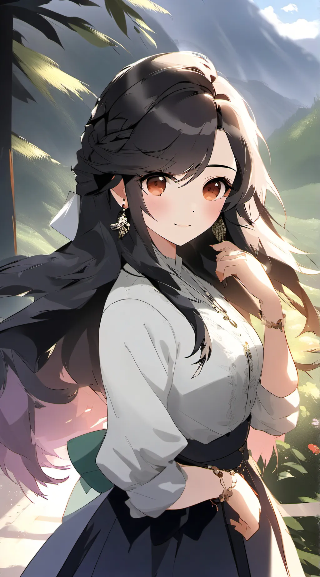 ai character: hello background