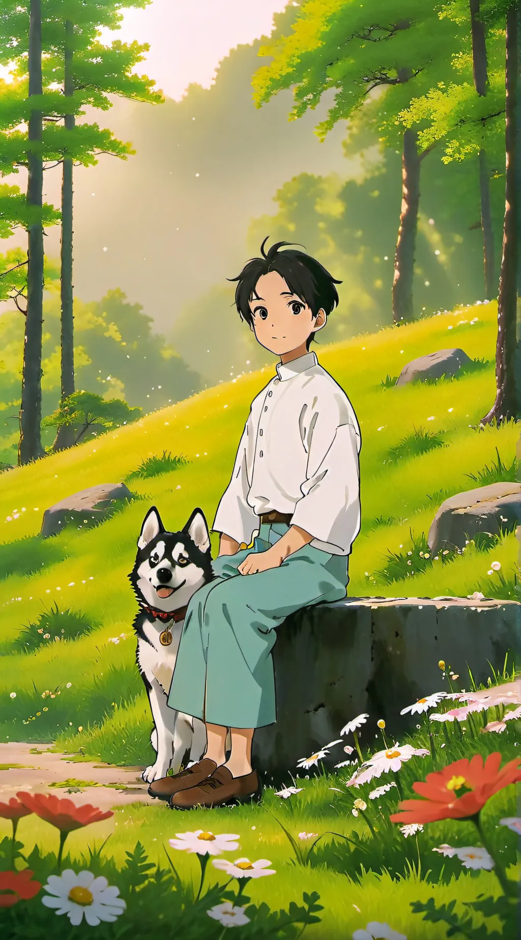 ai character: Hot Dog Frank background