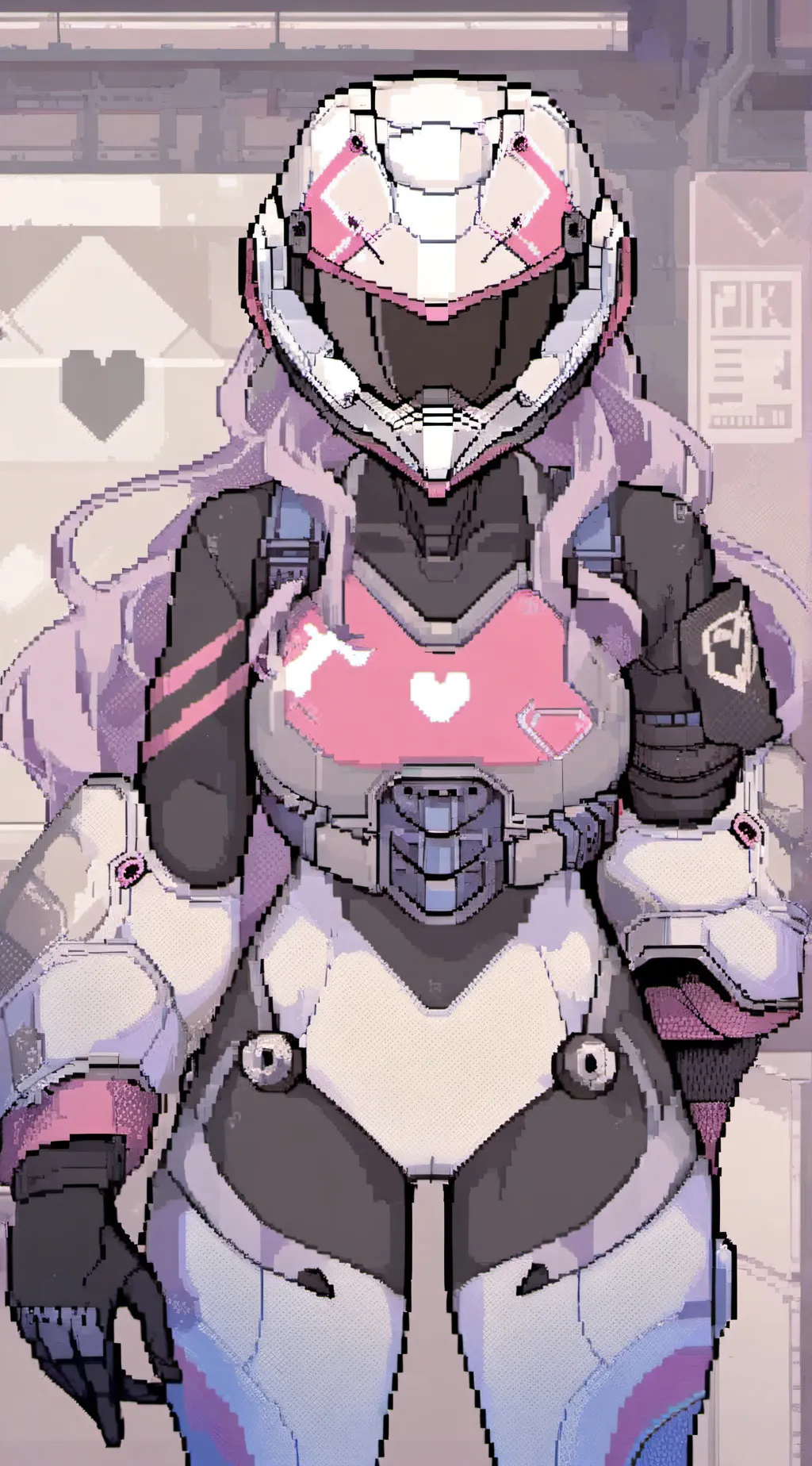 ai character: Pink Knight background