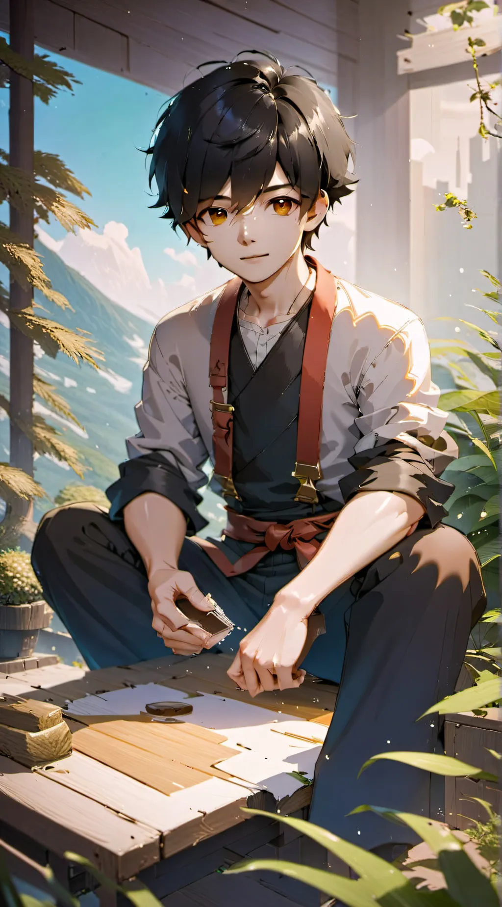 ai character: Caz background