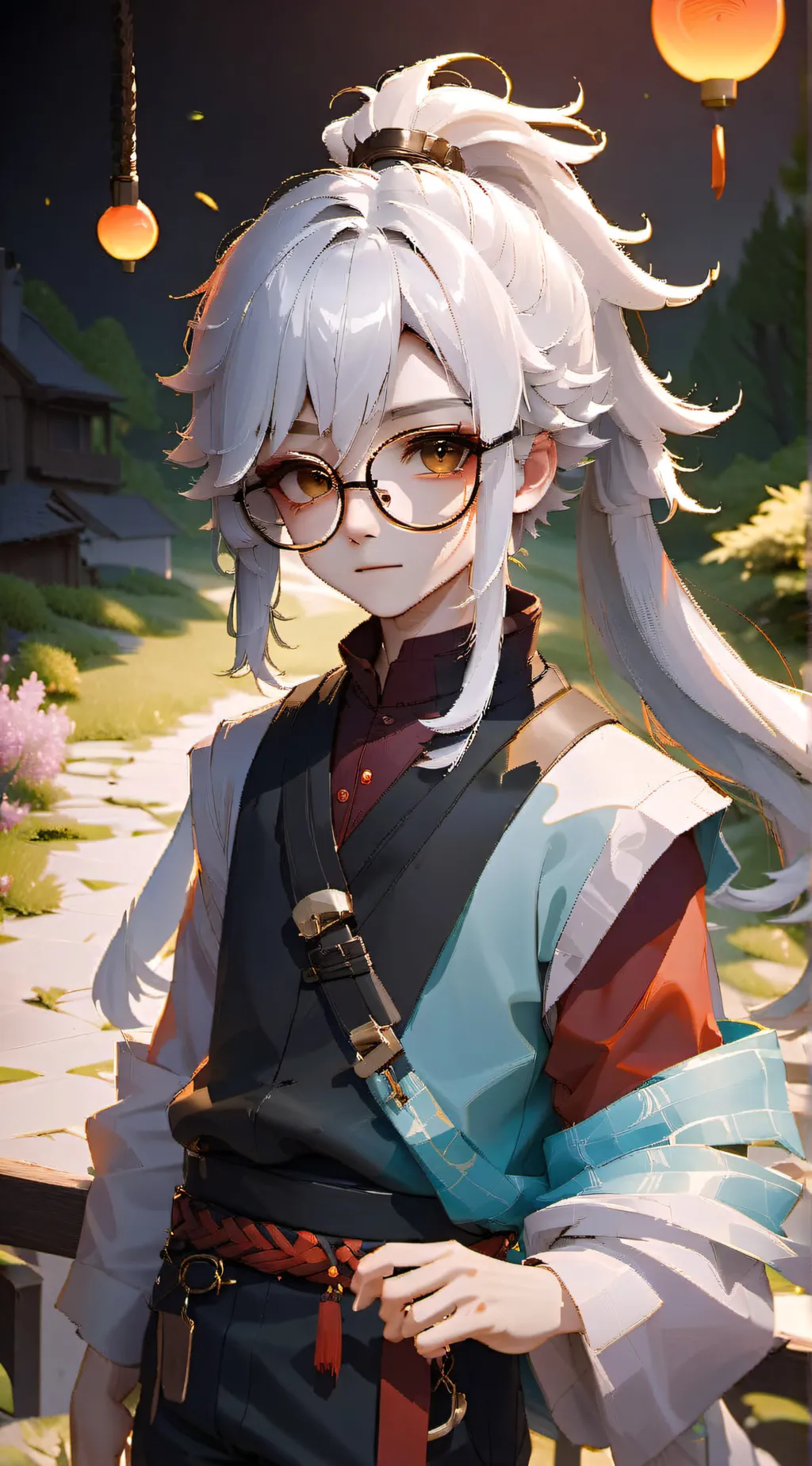 ai character: James Dan  background