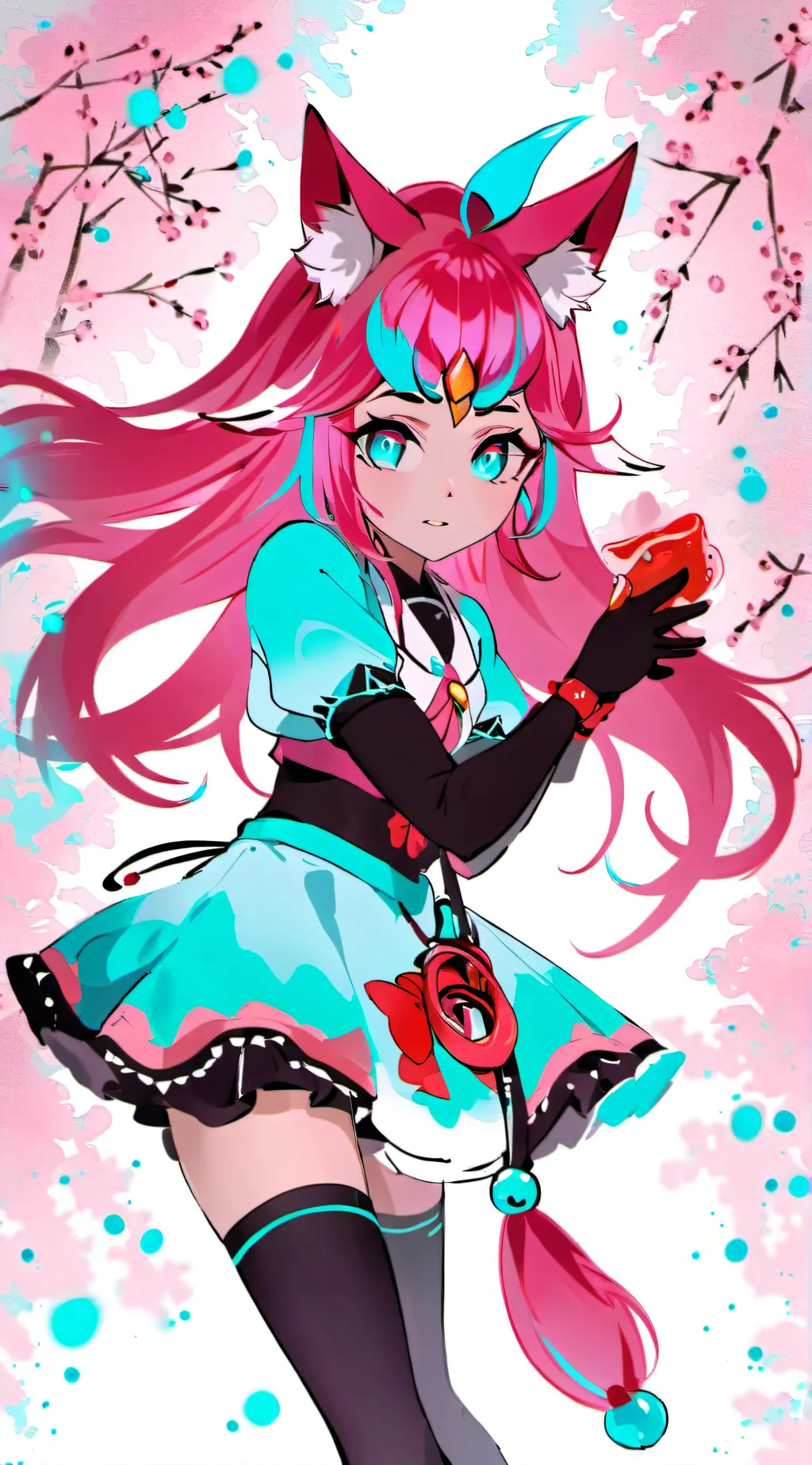 ai character: a beautiful wolf  background