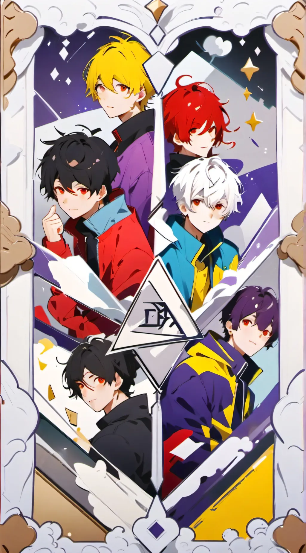 ai character: The titans. background