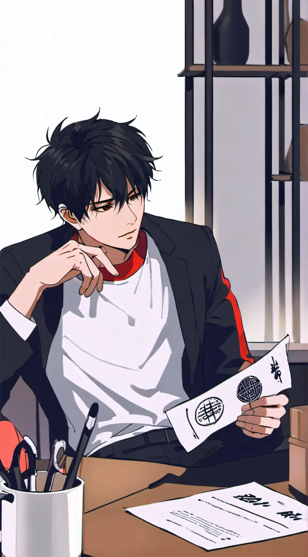 ai character: Mark background