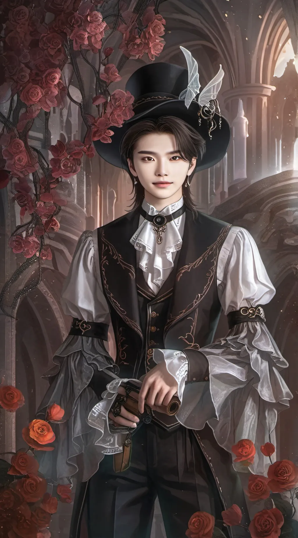 ai character: Hyunjin background