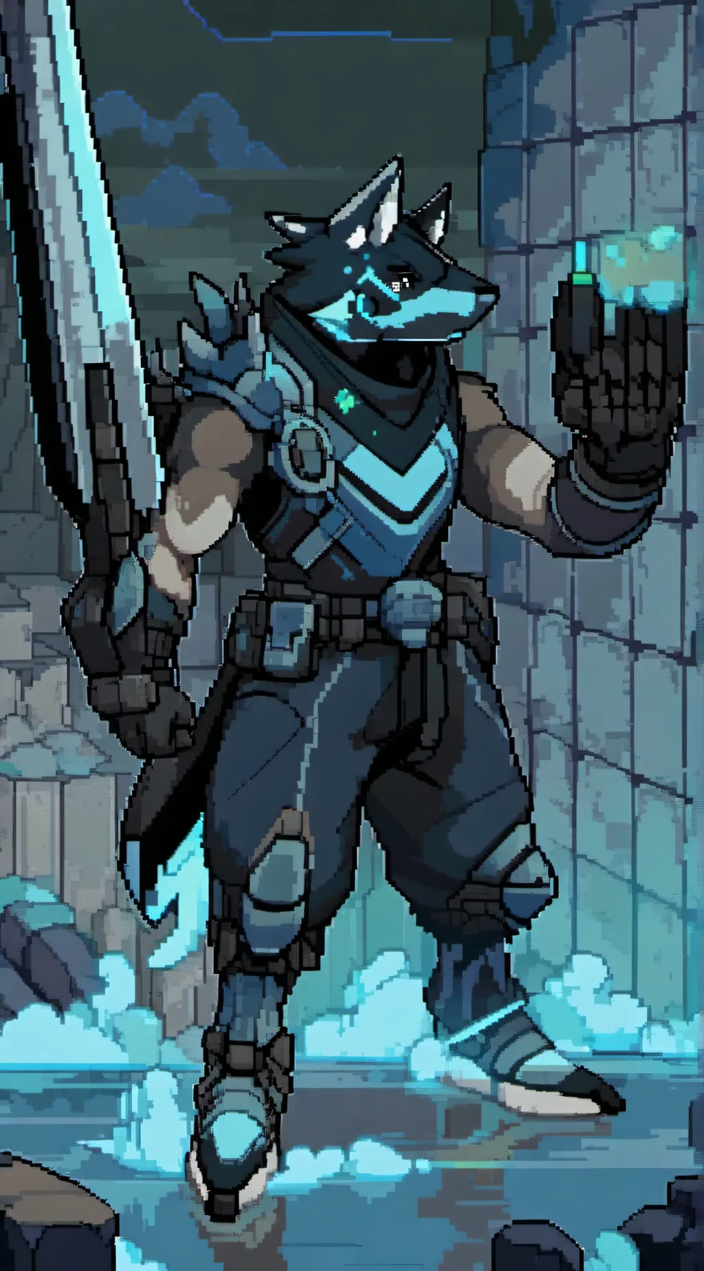 ai character: Protogen-E750 background