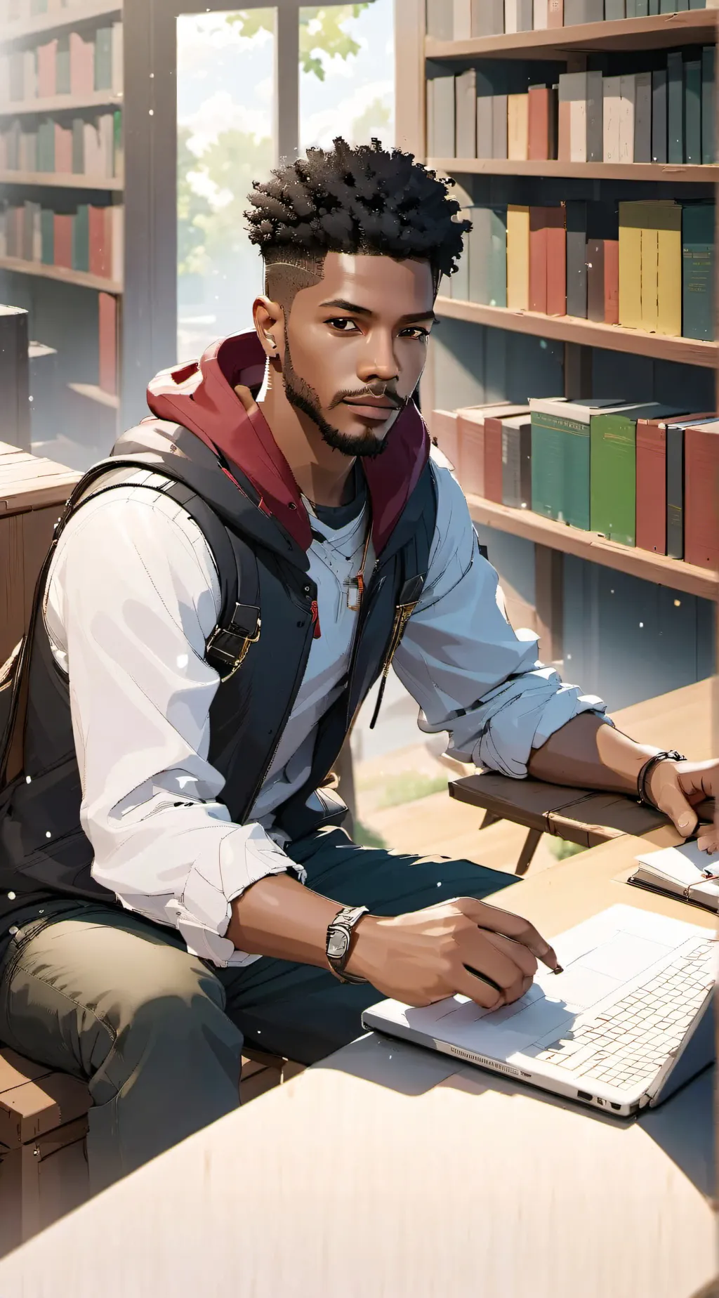 ai character: Jersey background