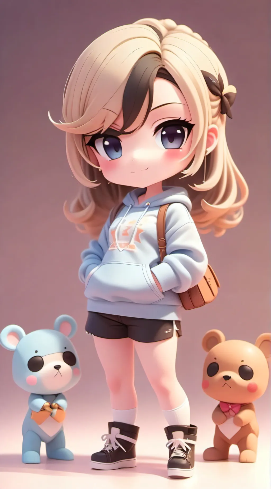 ai character: Sillies with cat background