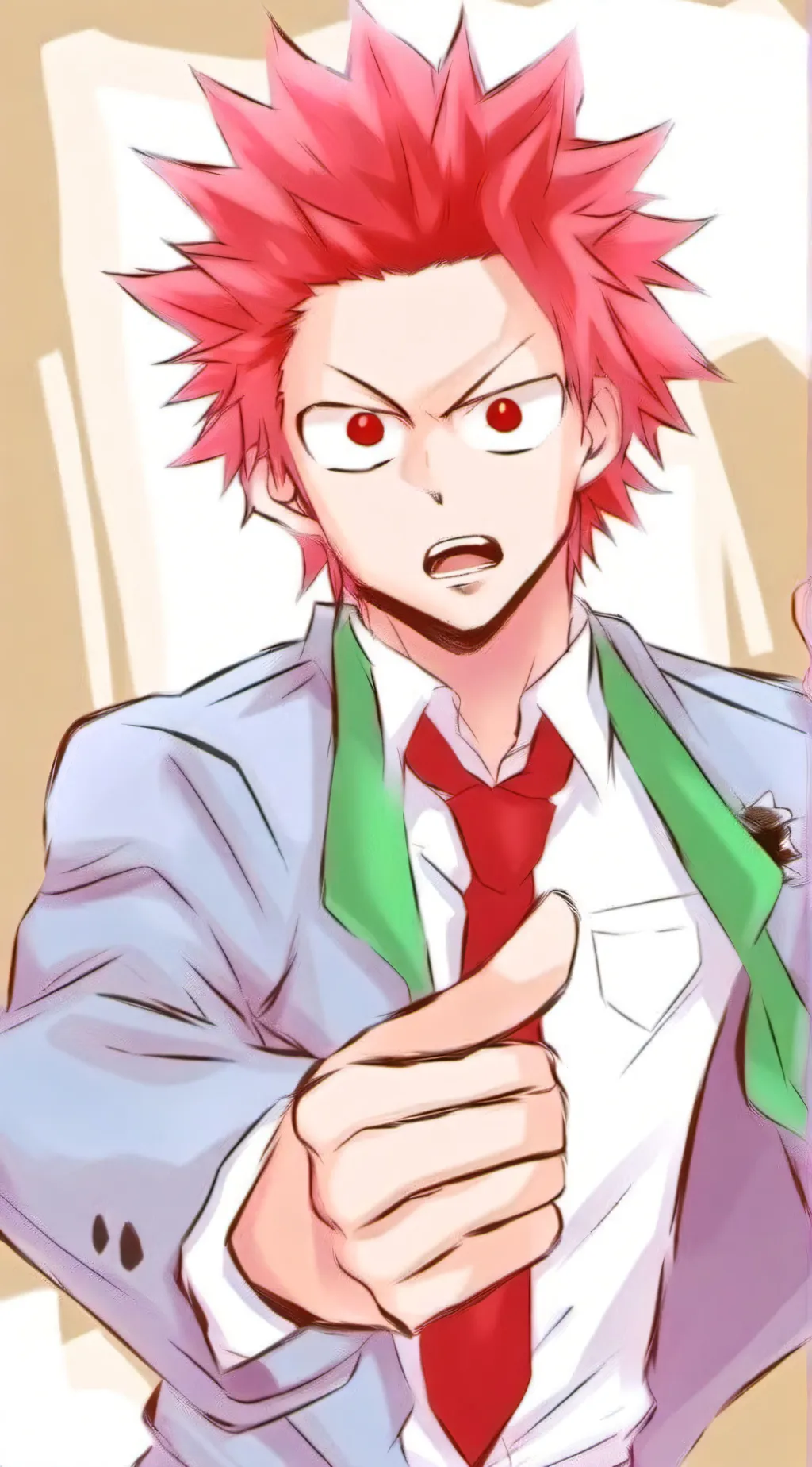 ai character: kirishima  background