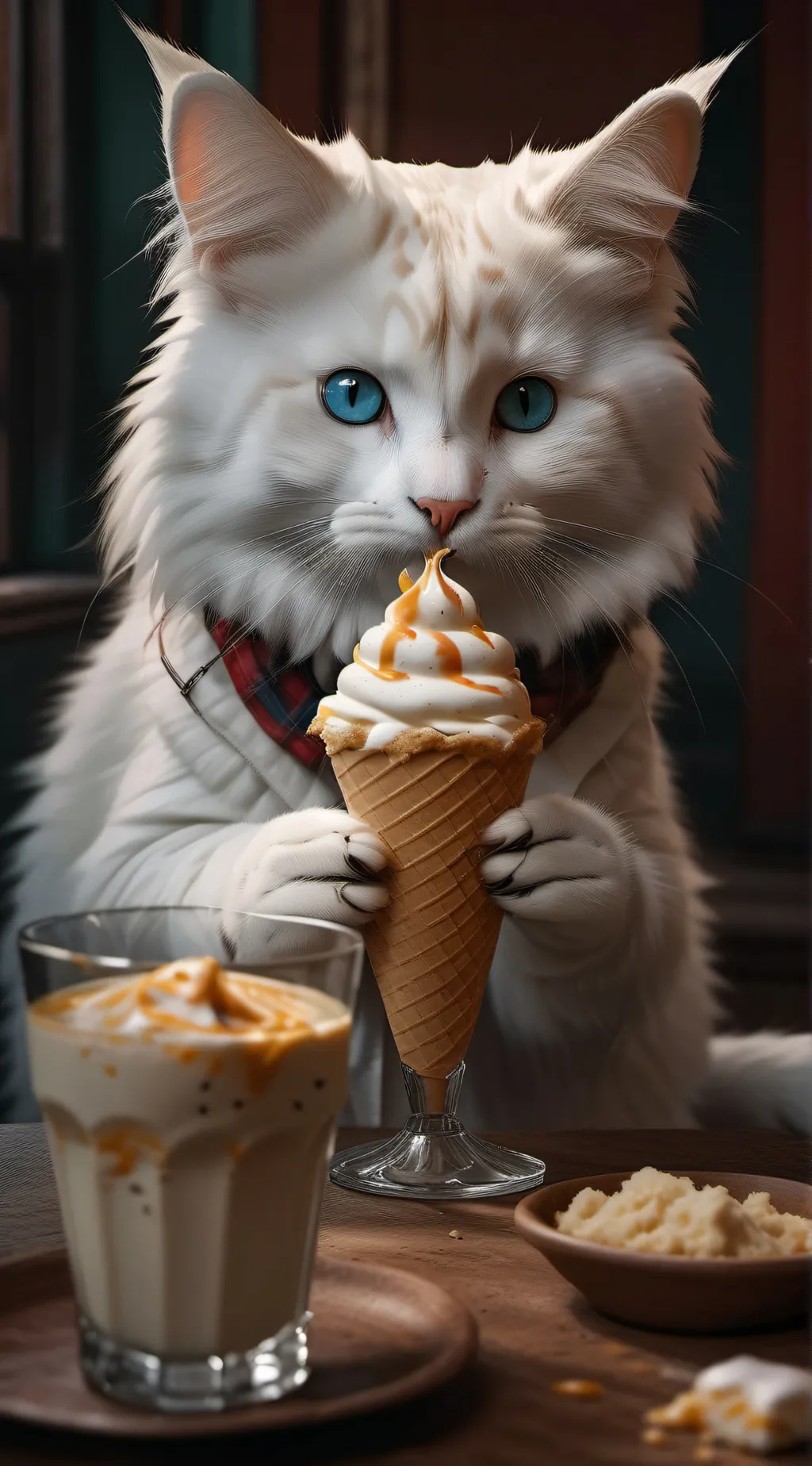 ai character: snowy❄️ background