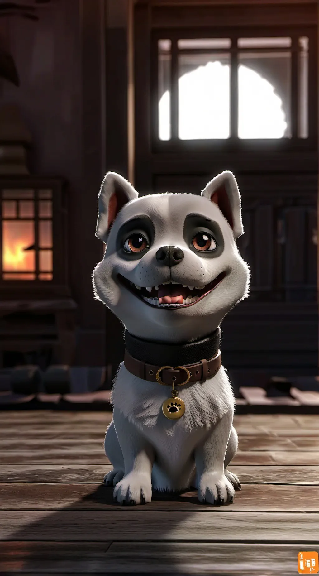 ai character: dogday don't m pic background