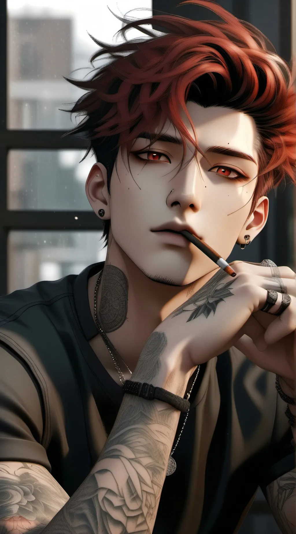 ai character: Asher  background