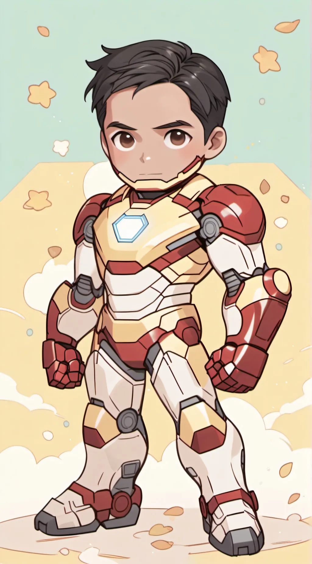 ai character: iron man background