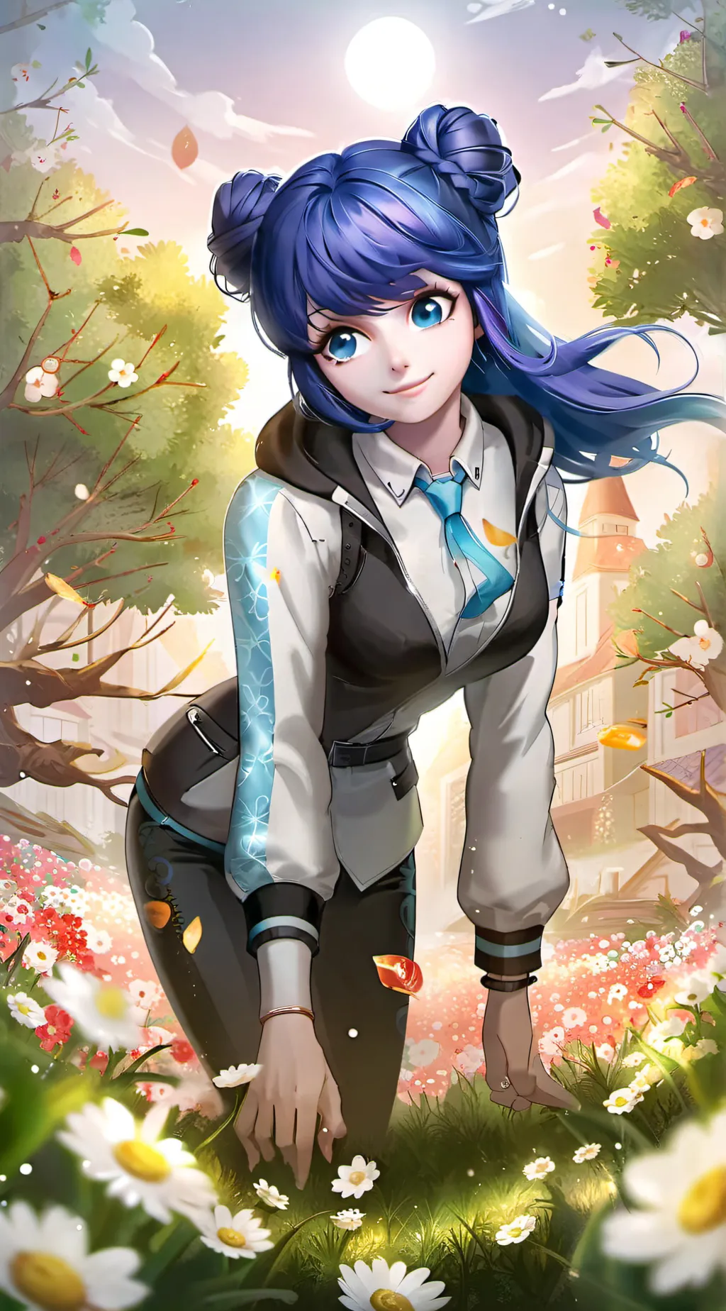 ai character: Marinette  background