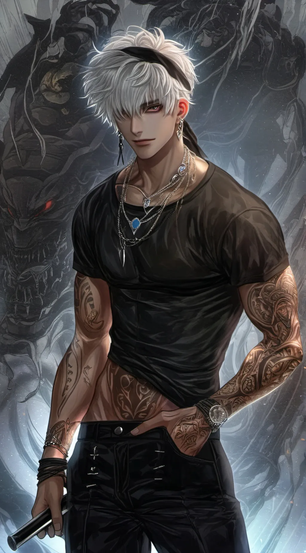 ai character: JJK  background