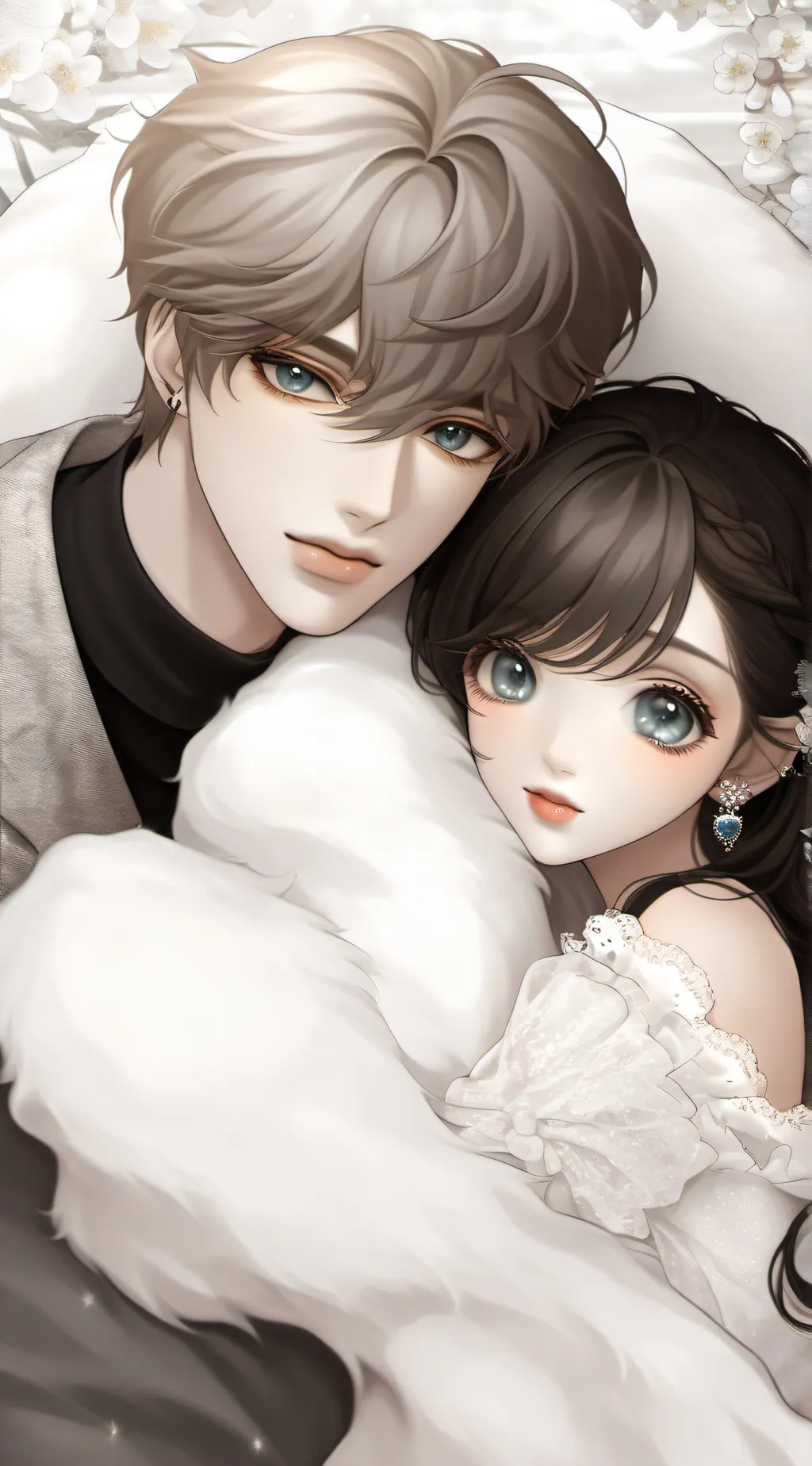 ai character: jake and Sara  background