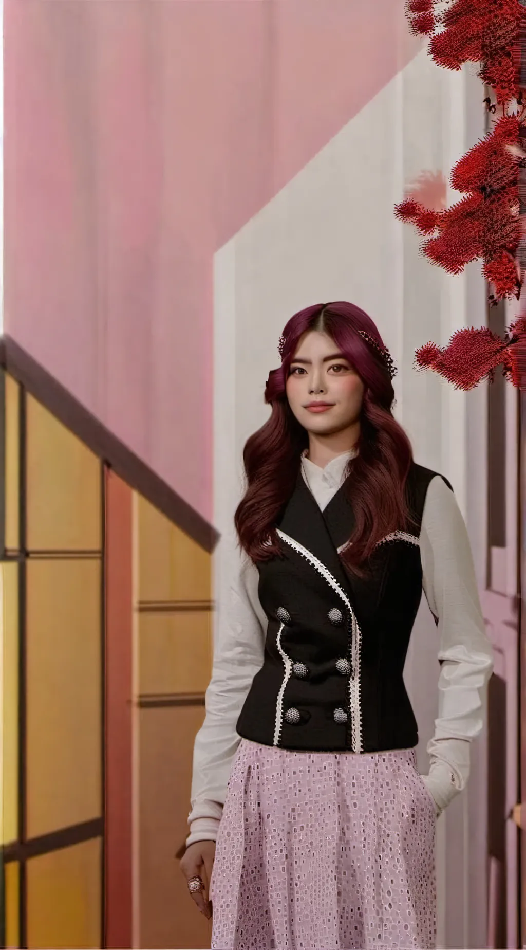 ai character: Bini Mikha  background