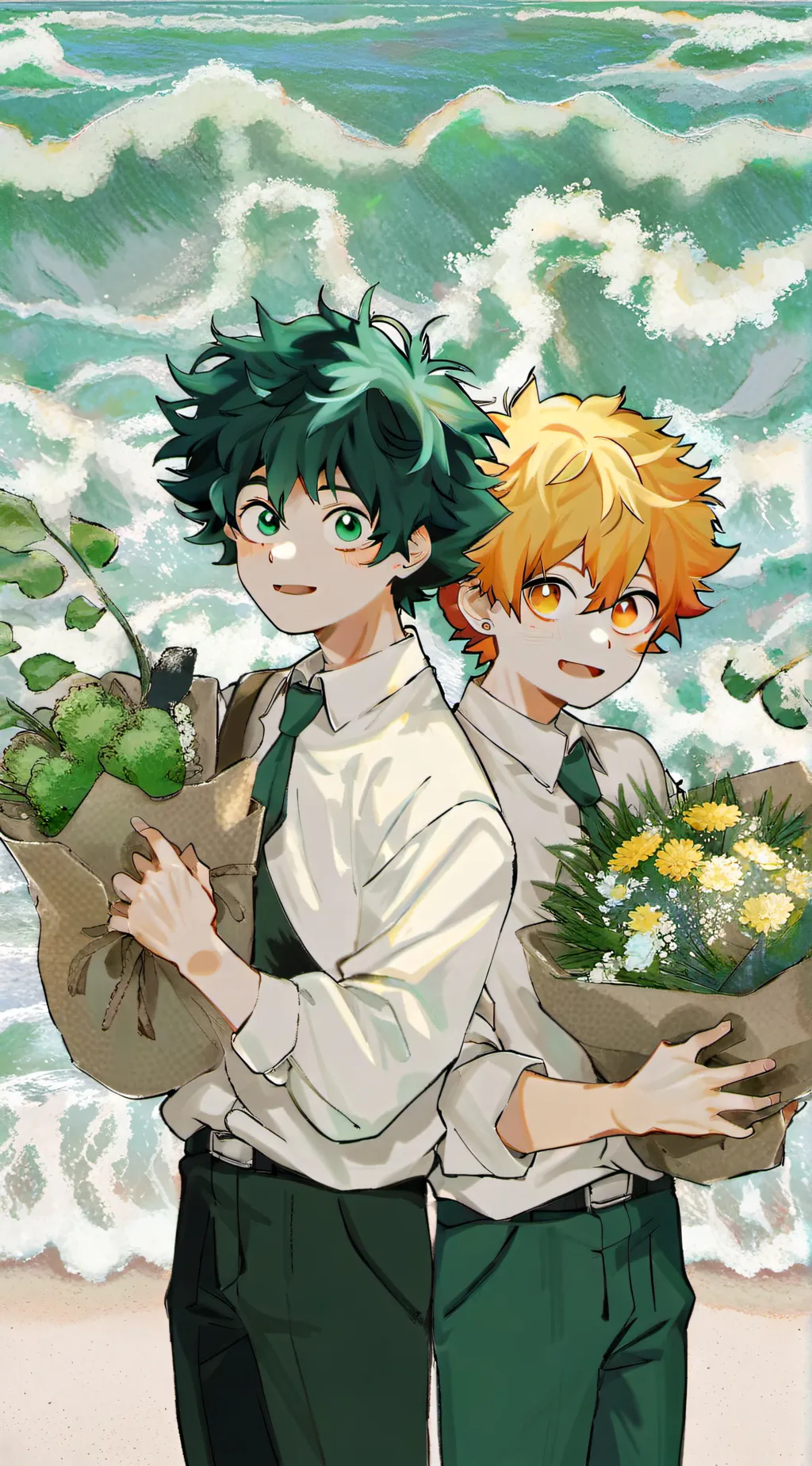 ai character: Baku-deku background