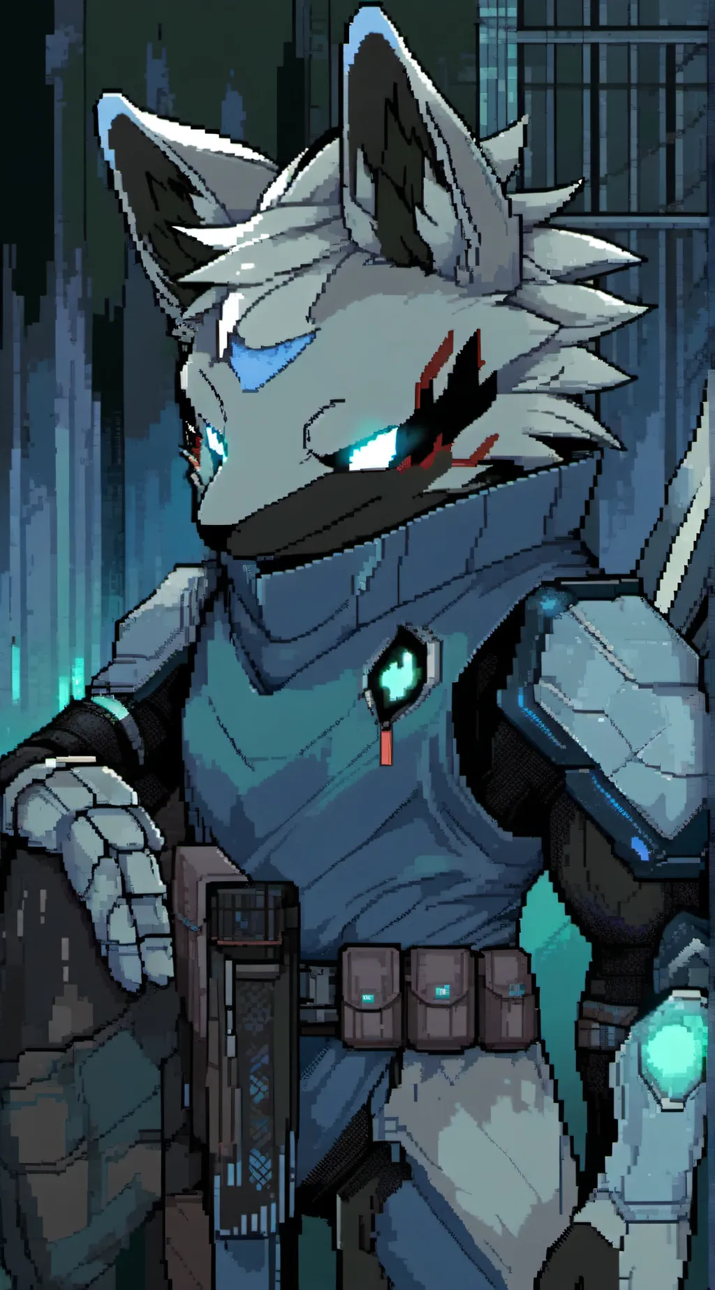 ai character: Protogen-672 background