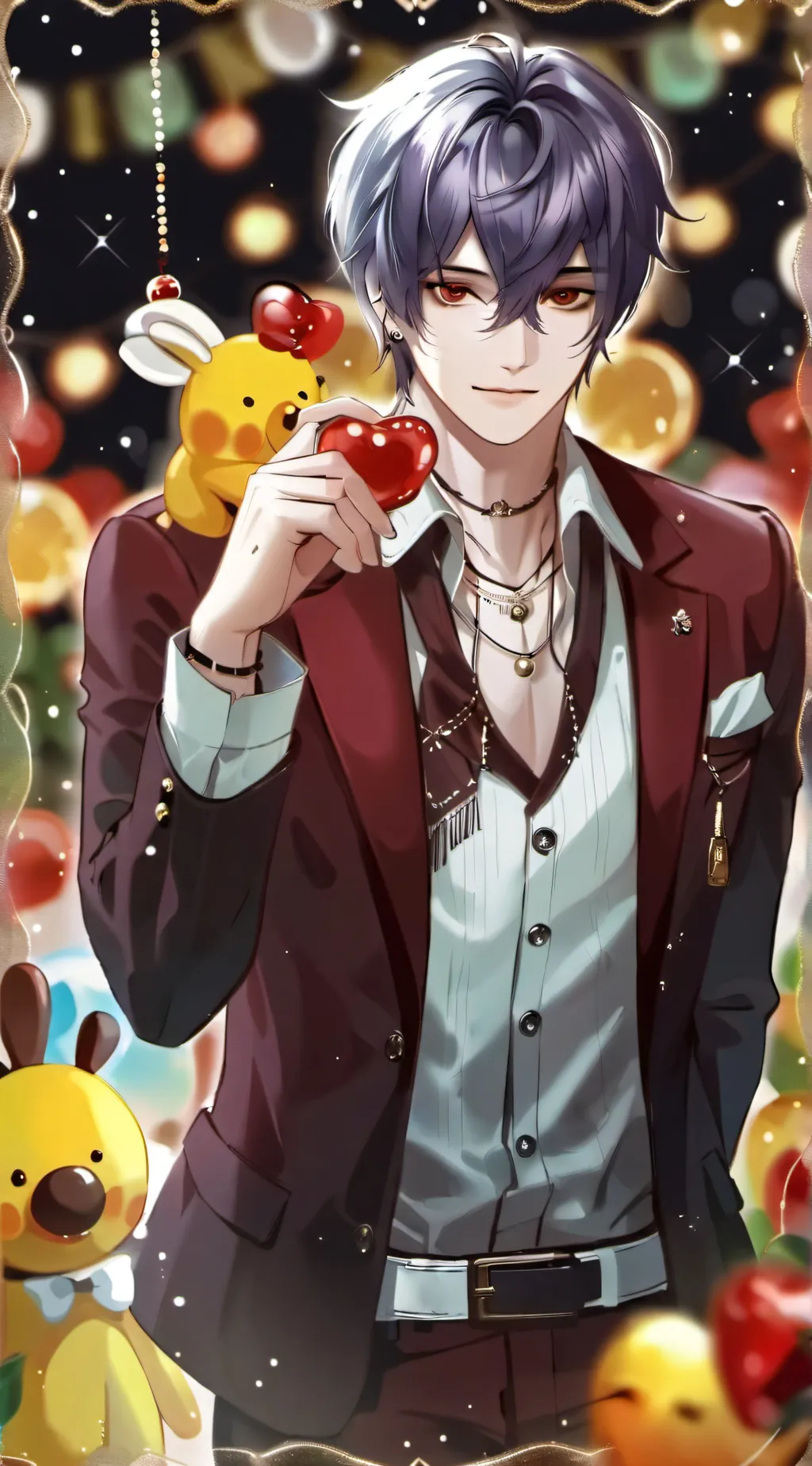 ai character: Moon background