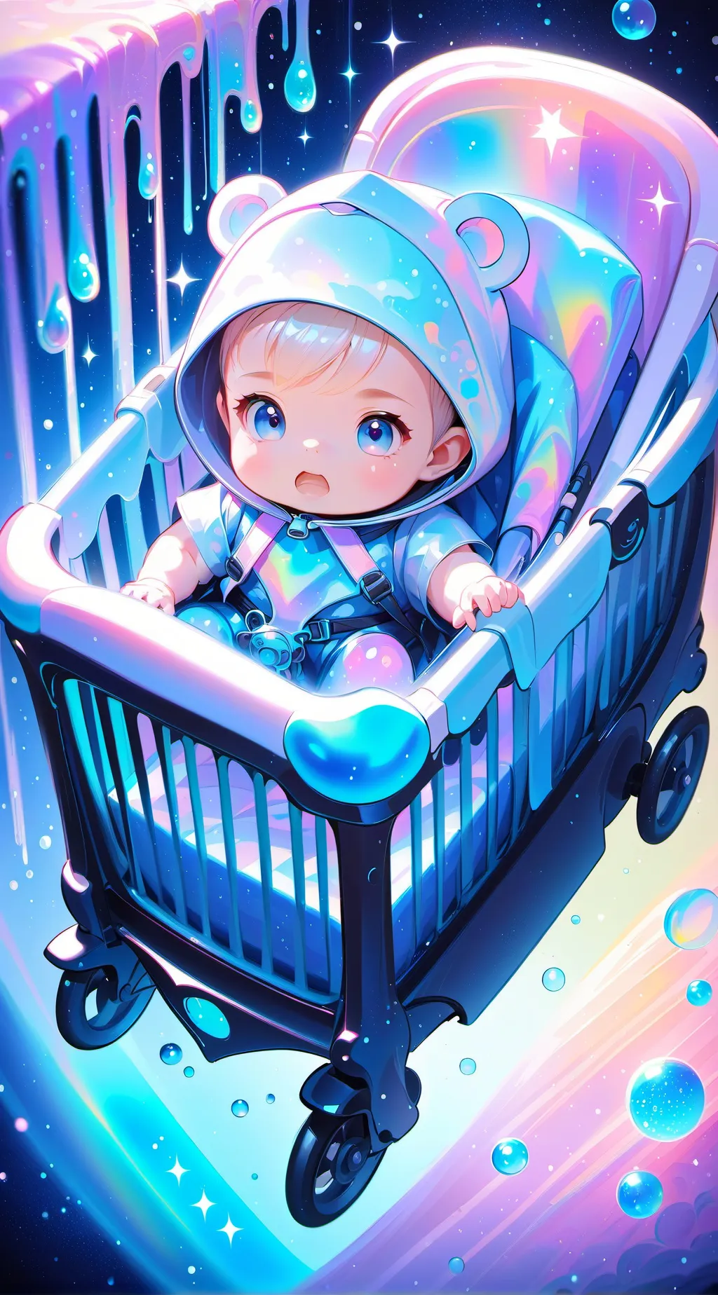 ai character: Baby potion background