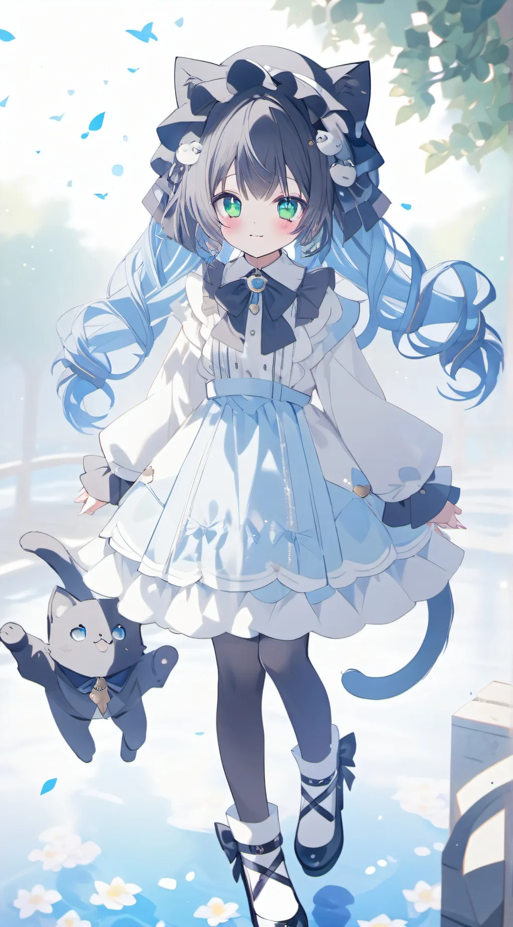 ai character: UWU cay girl  background