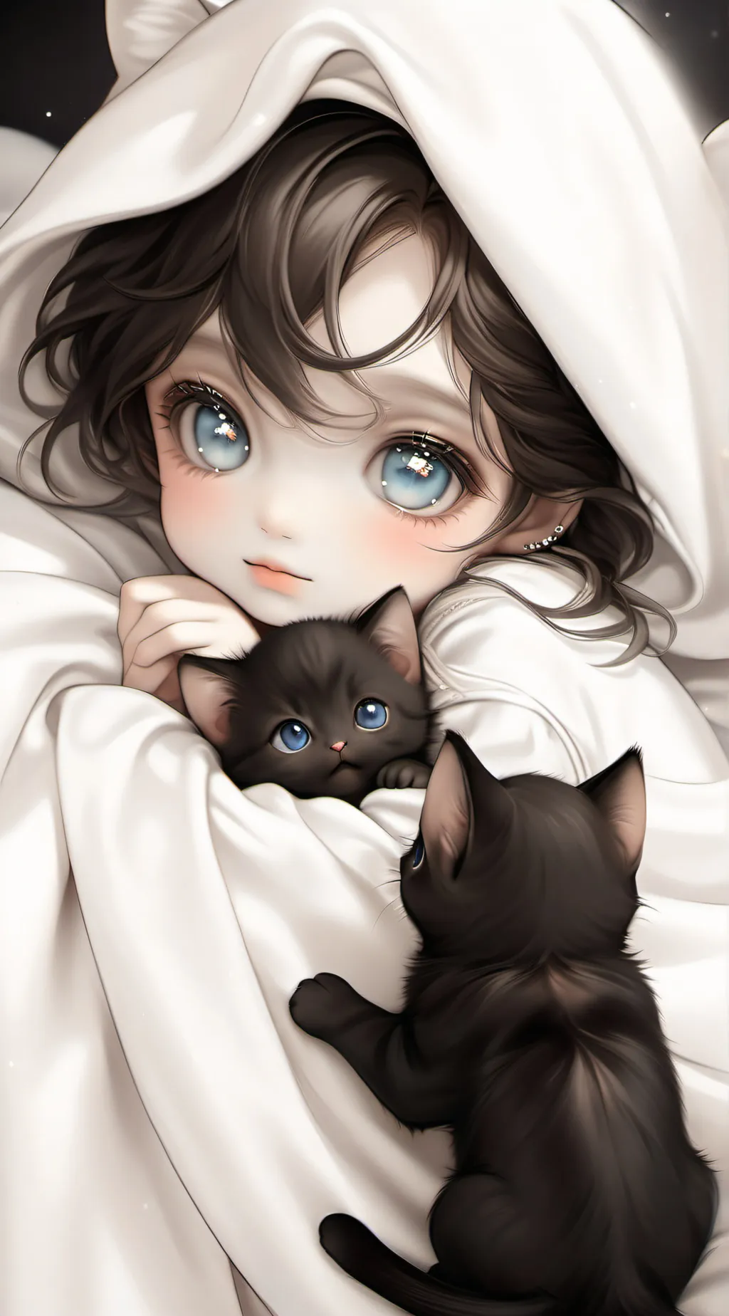 ai character: Midnight and night background