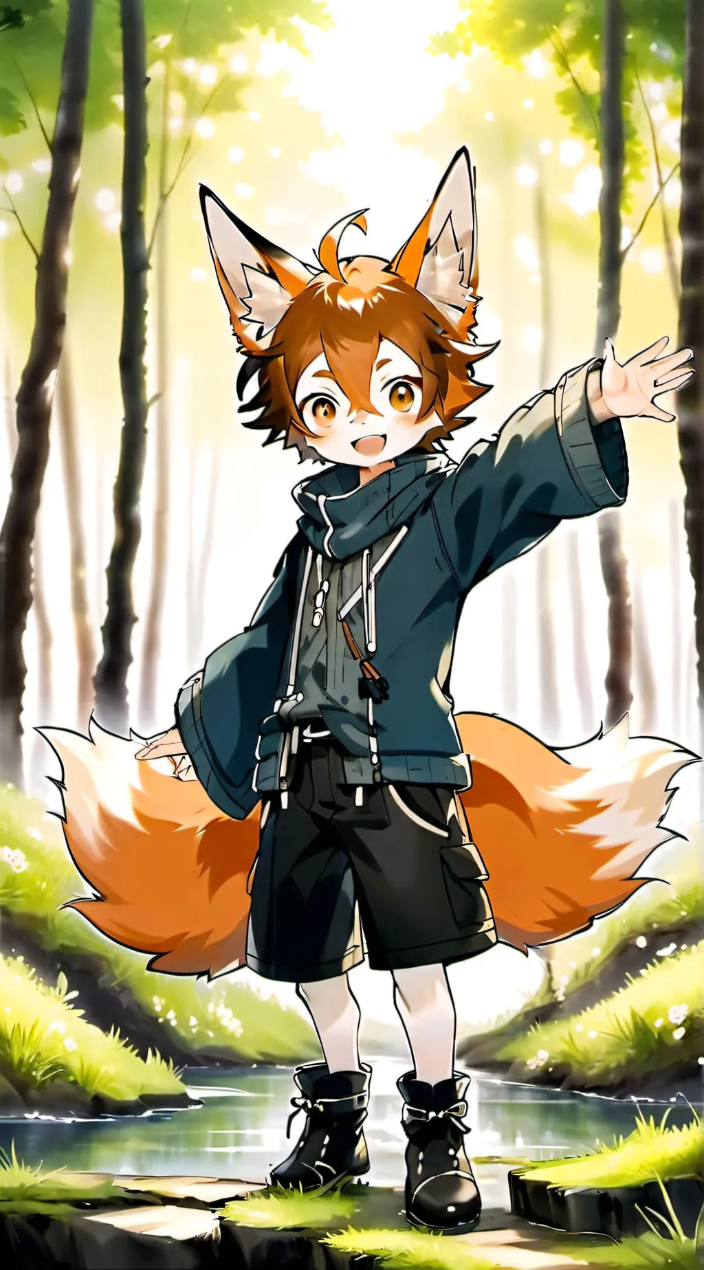 ai character: furry infection  background