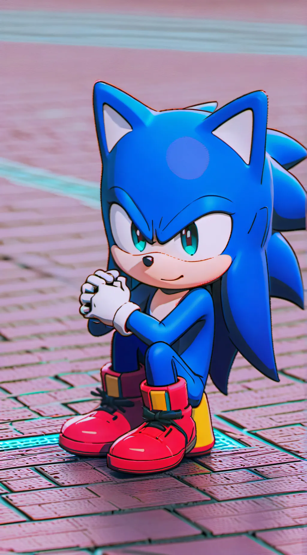 ai character: D Sonic background