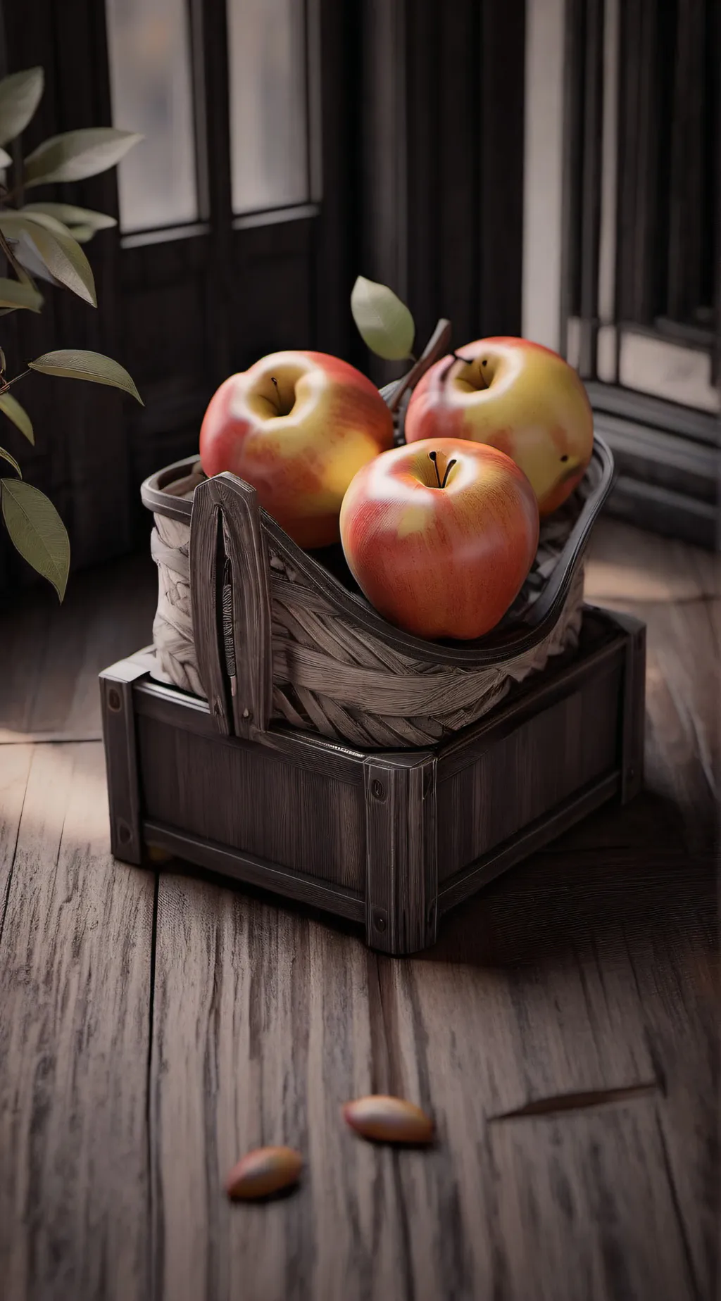 ai character: Apple. background