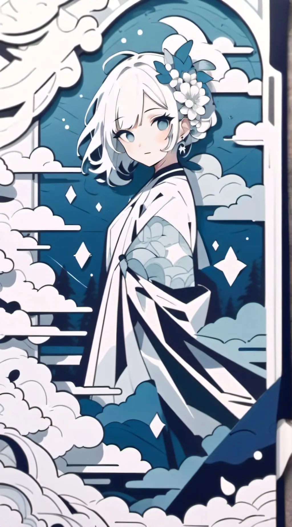 ai character: psycho laugh meem background