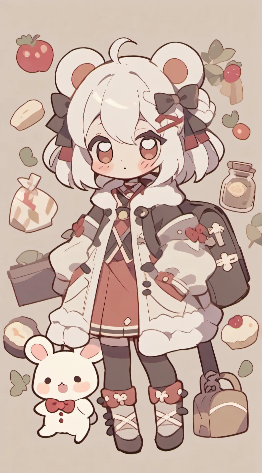 ai character: 🩷 Snowball 💙 background