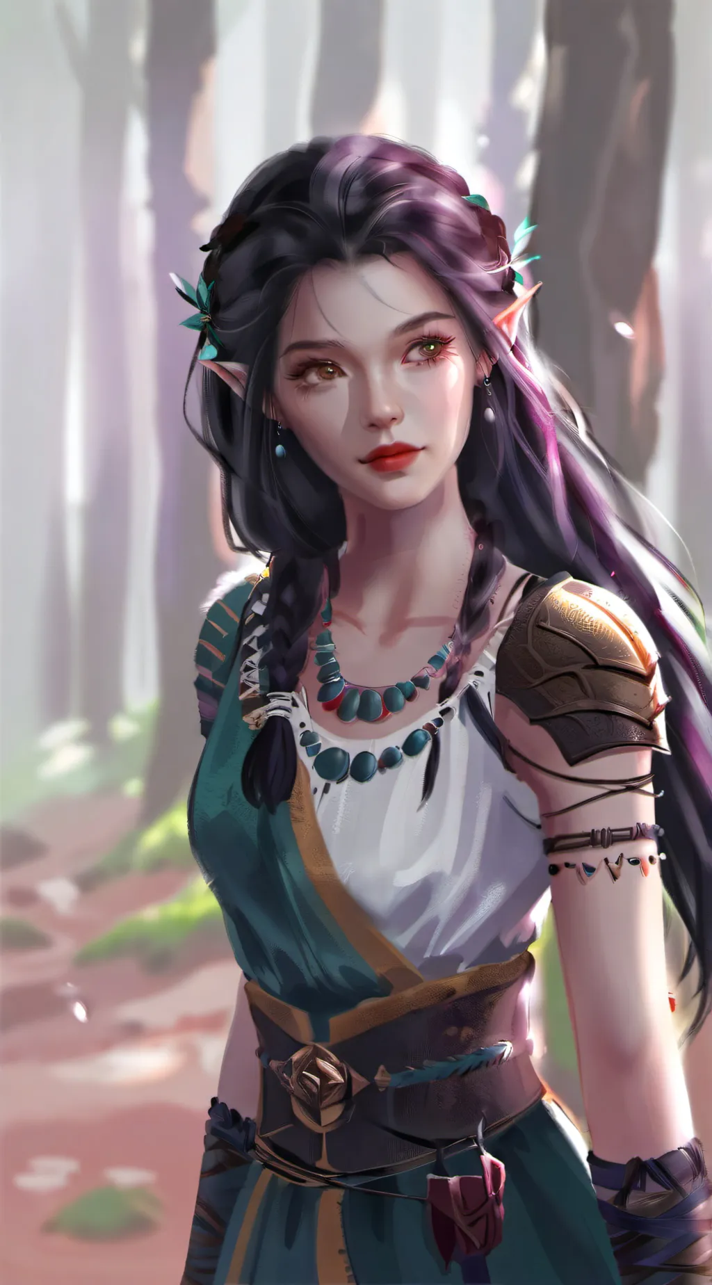 ai character: Esmeralda  background