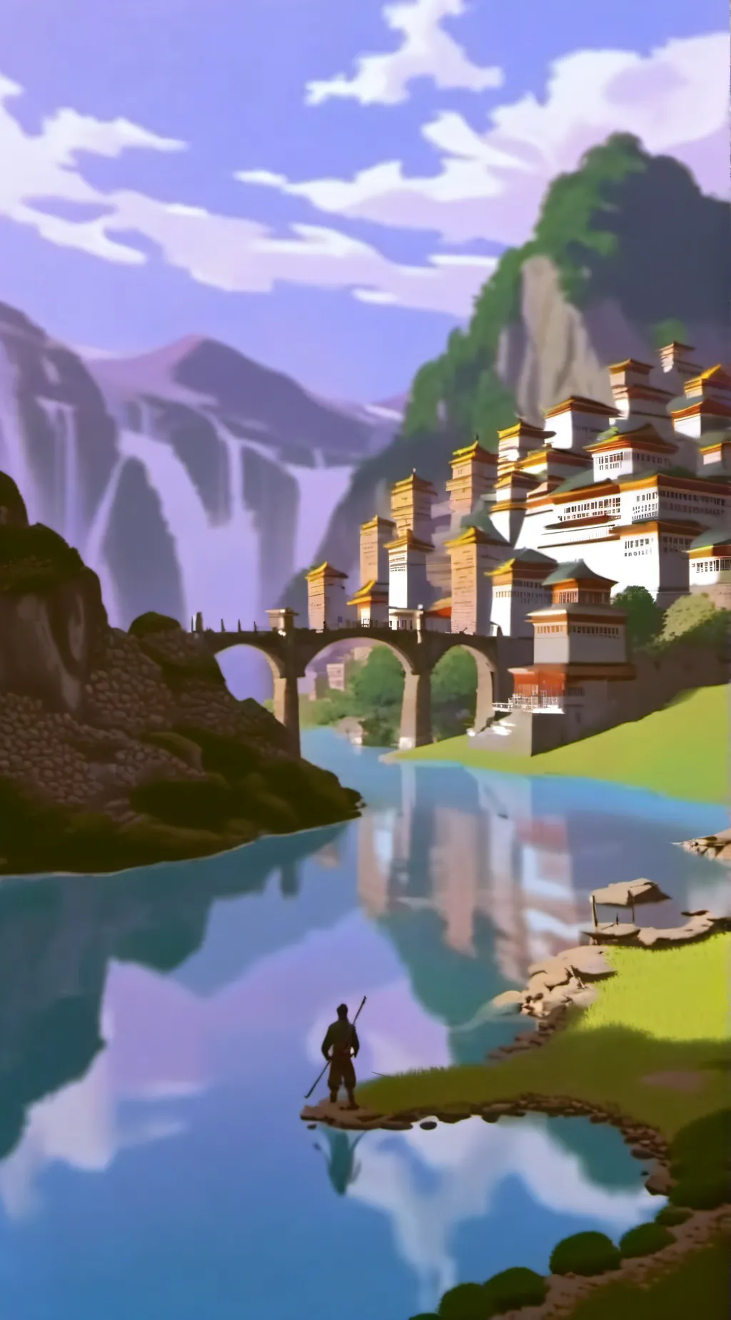 ai character: Opiece girl island background