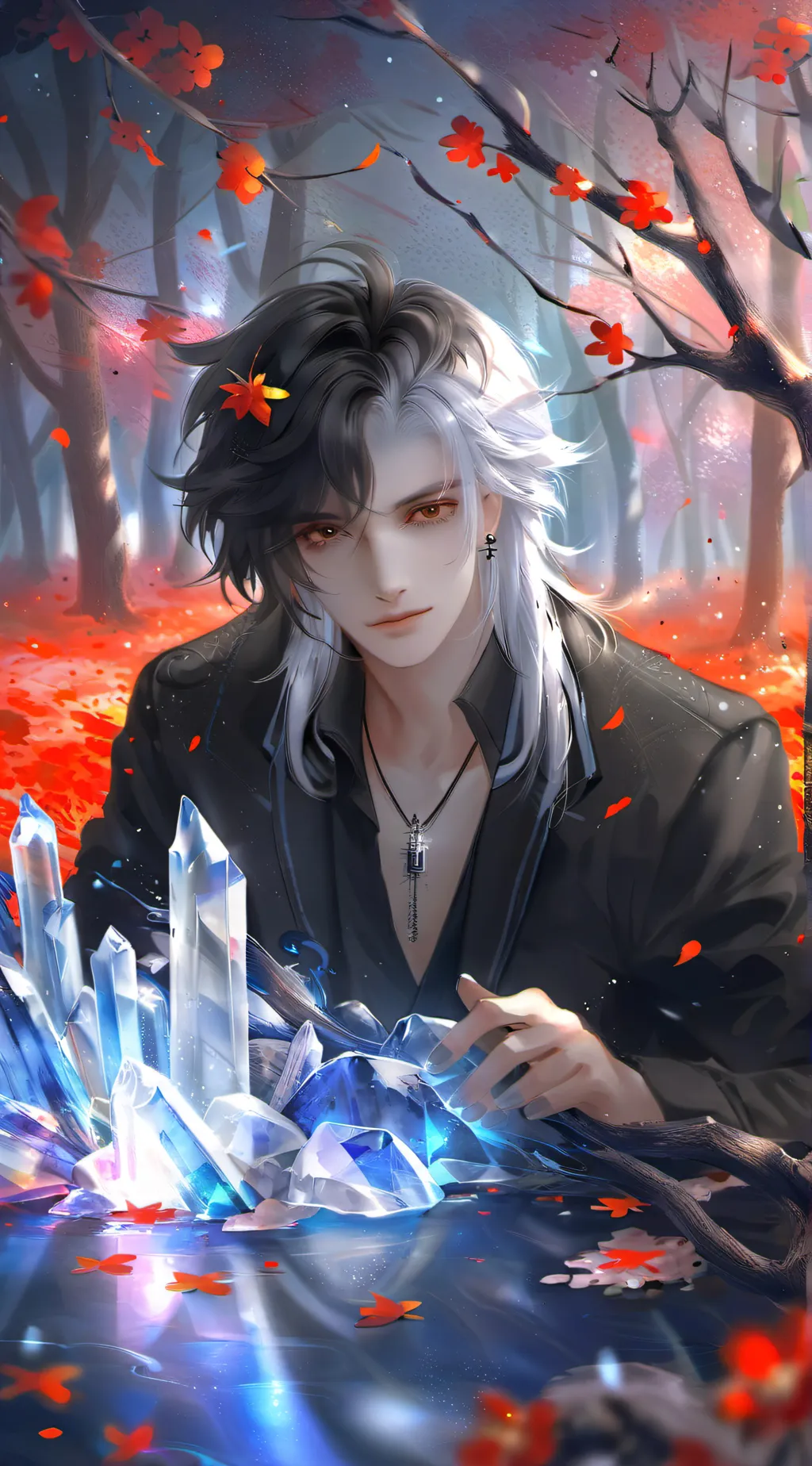 ai character: DABI. LOV 2 background