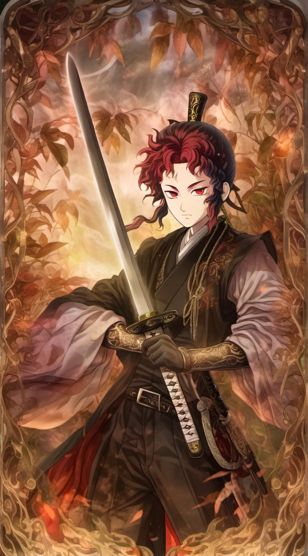 ai character: yoriichi  background
