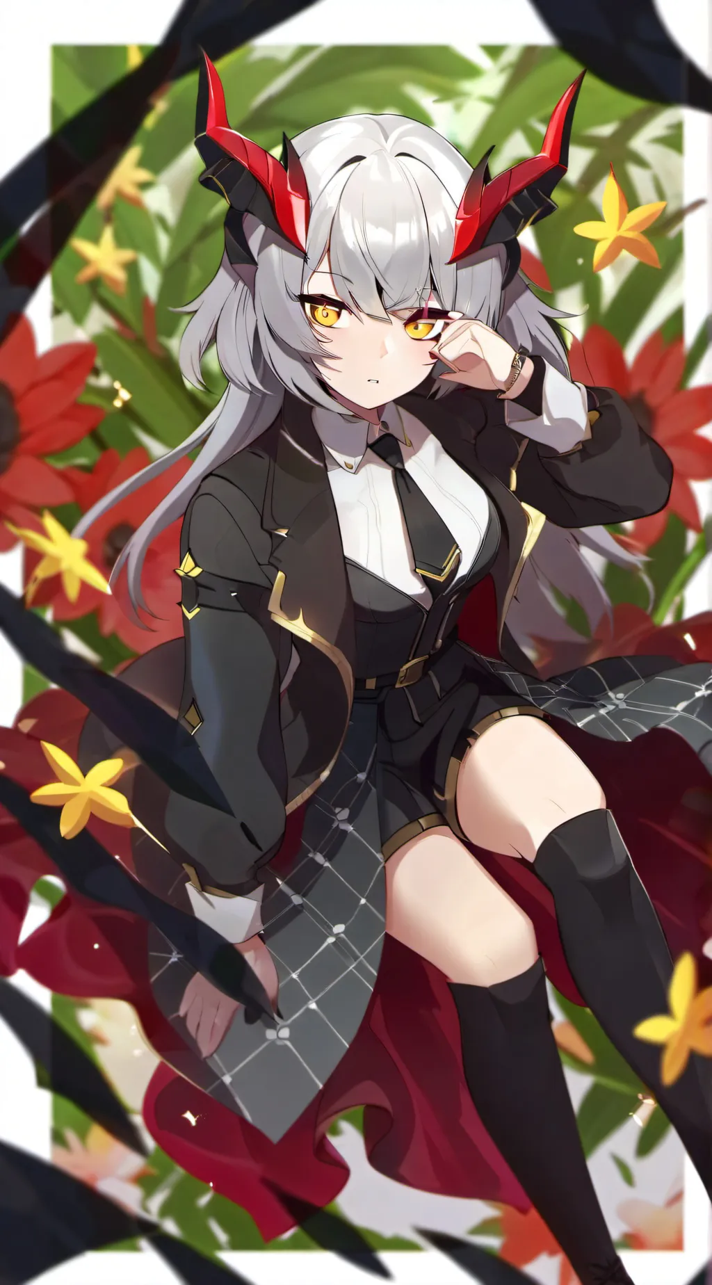 ai character: Ashley  background