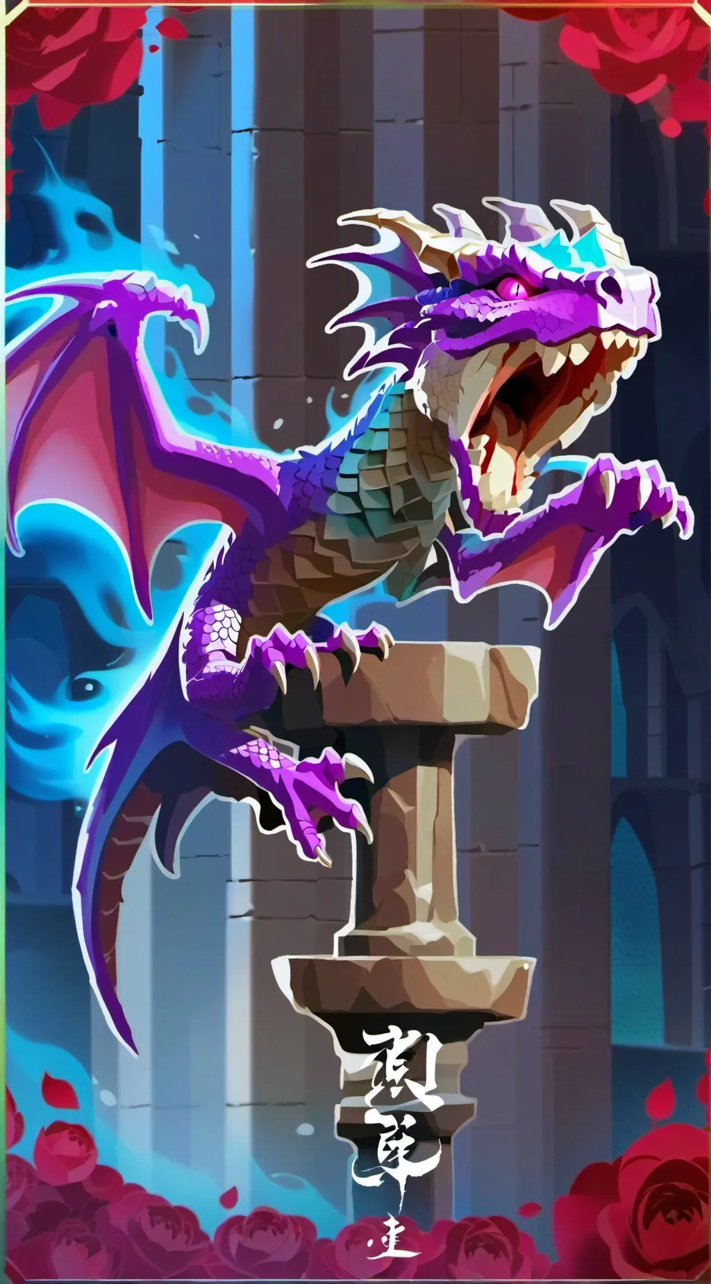 ai character: dragon  background