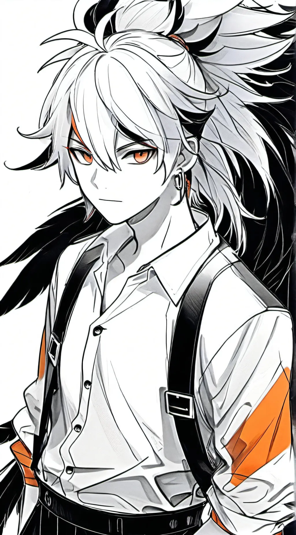 ai character: angle after background