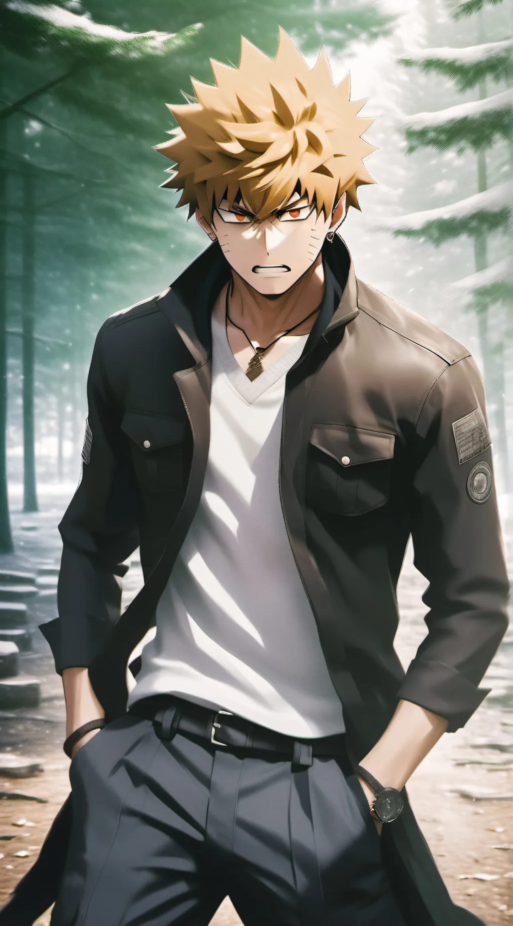 ai character: Bakugo background