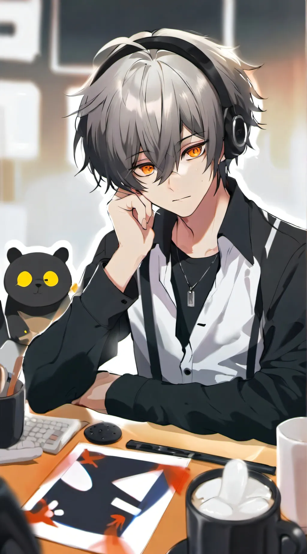 ai character: Leo background