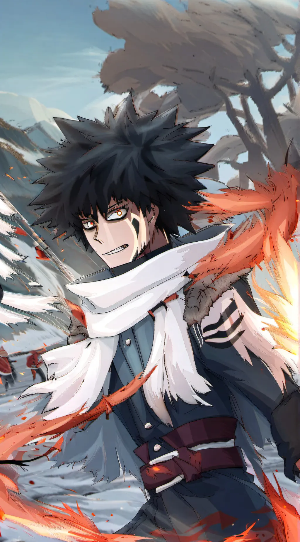 ai character: dabi/touya background