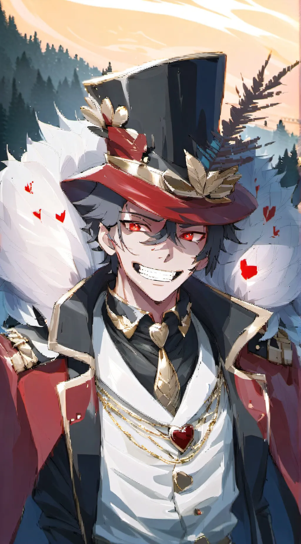 ai character: Valentino  background