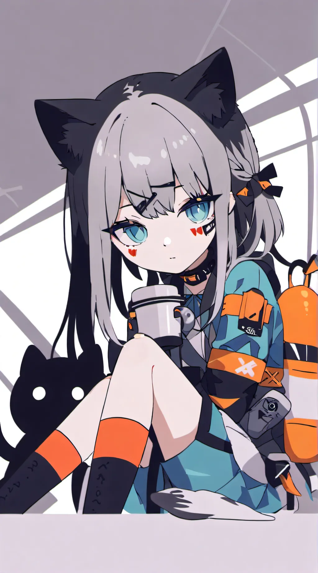 ai character: kitty💘 background