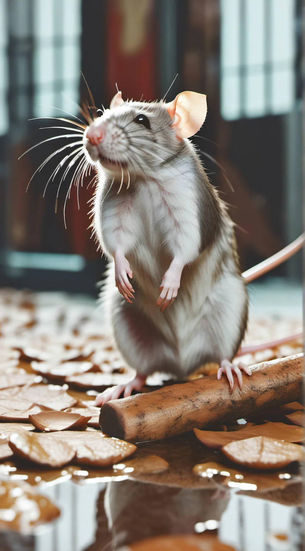 ai character: roasting rat background